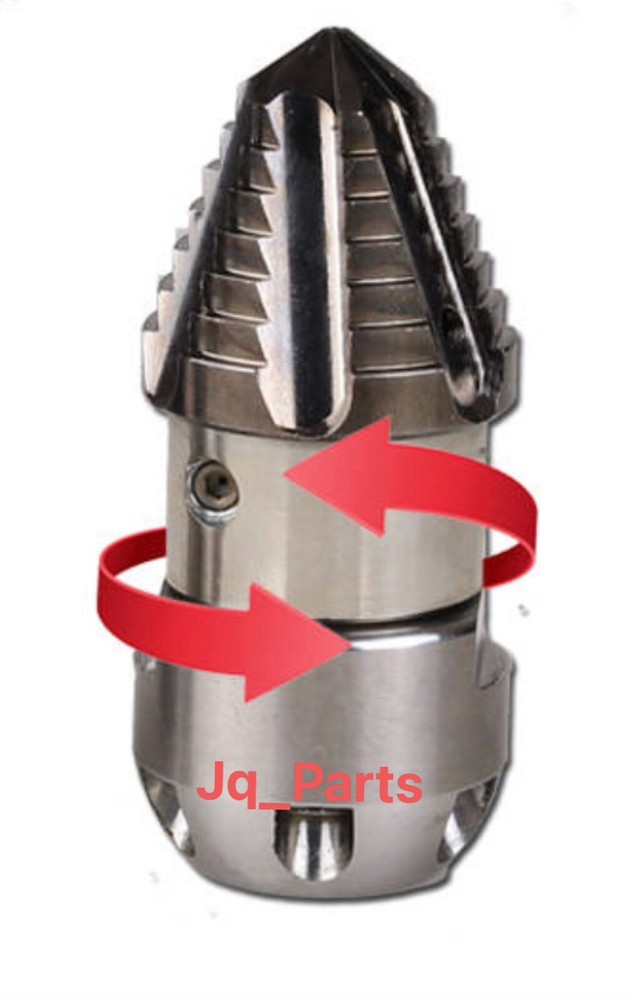 1/2&Prime; Sewer Jetter Rotating Nozzle 12GPM @ 3000PSI Assembled By JQ parts Mfg.