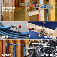 SHALL 2-IN-1 Pex Crimping Clamp Cinch & Remove Tool with Pipe Hose Cutter, Pex P