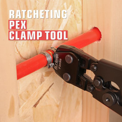 PEX Clamp Crimping Tool Kit for 3/8 to 1 Inch PEX Cinch Clamps, with 1/2 Inch PE
