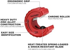 HAUTMEC Copper Tubing Cutter Set 3 PCS Copper Pipe Cutter Tool, In Portable S&hellip;