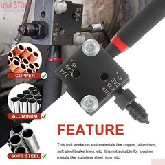 Flaring Tool 33260 for 3/16&Prime; & 1/4&Prime; Tubing, 37 Degree Single/Double Flare