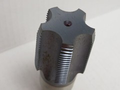HERTEL PIPE TAP: 1-1/4-11-1/2, NPTF, 5 FLUTES, HIGH SPEED STEEL TiCN FINISH USA