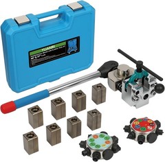 Brake Line Flaring Tool Kit, 45&deg; & 37&deg; Flaring Tool Set for 3/16&Prime;, 1/4&Prime;, 5/16&Prime;