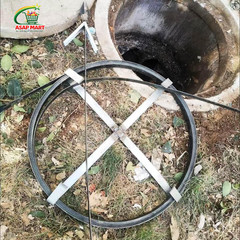 Heavy Duty Sewer Drain Snake for Outdoor,Flat,Manual,Length 30M/98.4Ft,Width 2.5