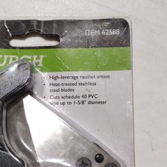 Pittsburgh Ratcheting Finger Release PVC Pipe Cutter 62588 Up to 1 5/8 in