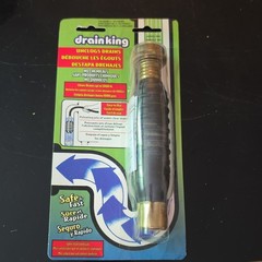 Drain King Drain Opener/Cleaner Tool Model 186 for Unclogging Drains