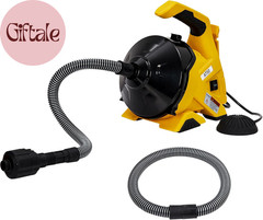 Drain Cleaner Machine 30Ft X 3/10In, Auto-Feed Electric Drain Snake with Foot Sw