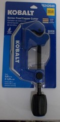 KOBALT 6242648 Large Screw-Feed Quick Release Copper Cutter 5/8&Prime; To 2 1/8&Prime; OD
