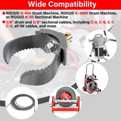 52822 T-232 HD 3&Prime; C Cutter Drain Tool For RIDGID K-400 K-3800 Drum Machine