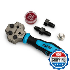 Capri Tools 3/16 In. Dual Head Flaring Tool Makes 4.75 Mm Iso/Din Bubble Flare