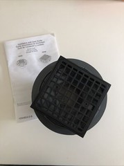 Kohler 9136-BL Square Design Tile-in Shower Drain, Matte Black
