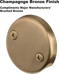 Champagne Bronze Lift & Turn Tub Trim 3 x 0.5 x 3 inches,