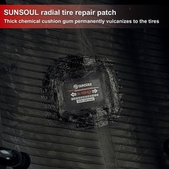 SUNSOUL 20Pcs Radial Tire Patches, 3.15&Prime; x 2.56&Prime; Heavy Duty Tire Patches