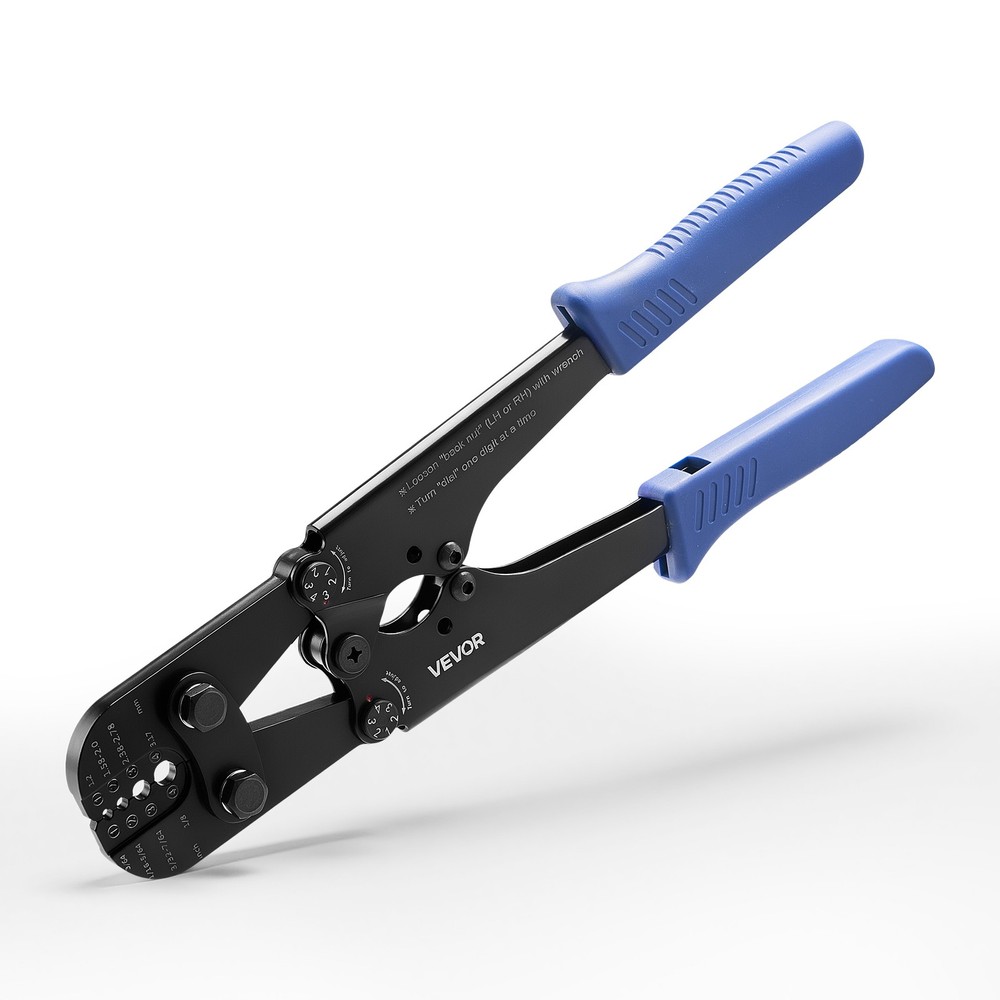 VEVOR Crimping Tool 3/64&Prime; &ndash; 1/8&Prime; Steel Wire Rope Crimper Metric Imperial Marking