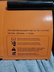 Pvc Conduit Heating Blanket