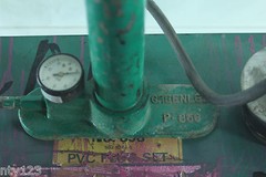 Greenlee 856 PVC Bending Pressure Pump 858 PVC Plug Set W/ Case & Manual