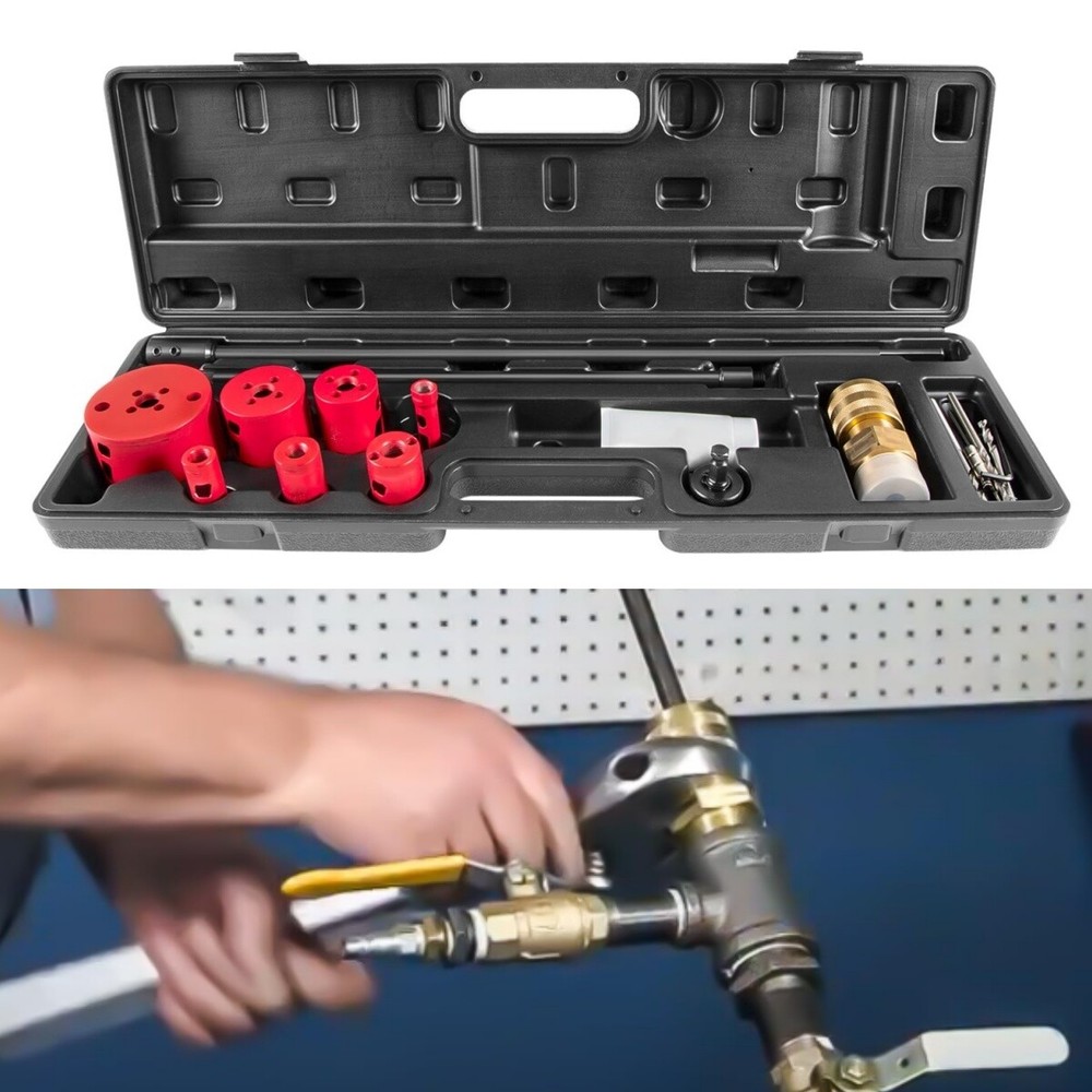 TOOL DM3MECH MECHANICAL HOT TAPPING MACHINE COMPLETE WITH HOLE SAWS OR ARBOR