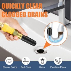 3 Pcs Drain Bladder Kit, Drain Cleaning Bladder Fits 1&Prime; to 6&Prime; Pipes, Rubber D&hellip;