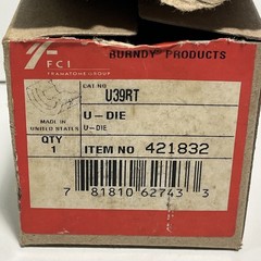 Burndy U39RT Type U Crimping Die Index 24 Black 750 MCM Item # 421832 NEW