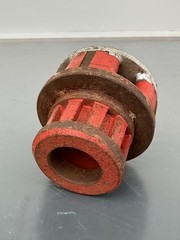Pair of Ridgid 00-R 3/4&rdquo; & 1&rdquo; Pipe Threader / Threading Die Heads