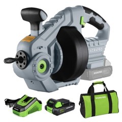 WORKPRO 20V NEW Electric Drain Auger 25Ft Plumbing Snake Drain Hair 3/4&Prime;-2&Prime; Pipe