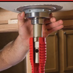 EZ Change Plumbing Wrench for Faucet Installation & Removal Tool &ndash; Adjustable, D