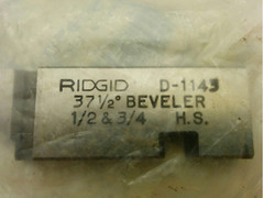 RIDGID 50950 BEVEL TOOL, No. 2, D-1143 37-1/2&deg; BEVELER, 1/2 & 3/4 H.S., NIB
