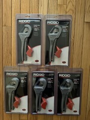 5 RIDGID SINLGE STROKE PLASTIC PIPE CUTTER PC-1375