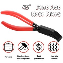 Steel Metal Hand Seamer, 7-Inch Straight/Bender Plier Tools, Edge Seaming Pli&hellip;