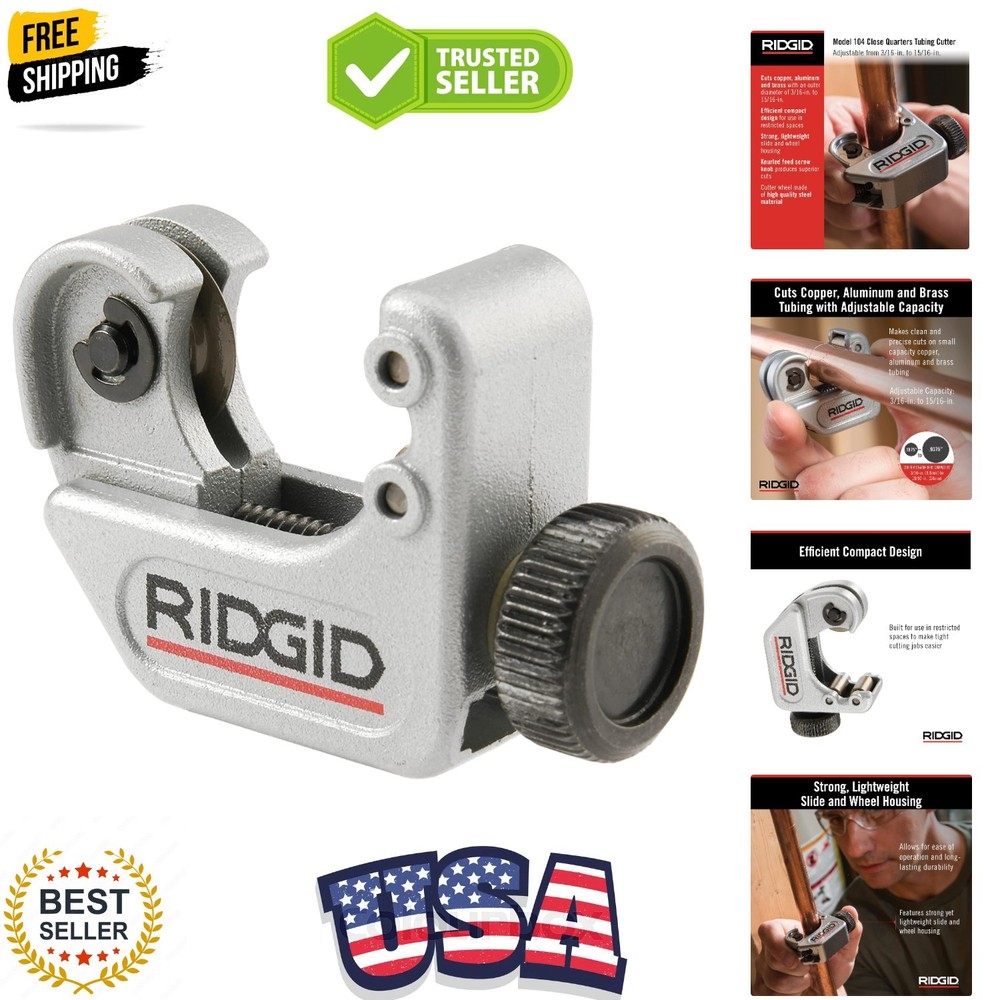 Model 104 Close Quarters Tubing Cutter, 3/16-inch to 15/16-inch Tube Cutter
