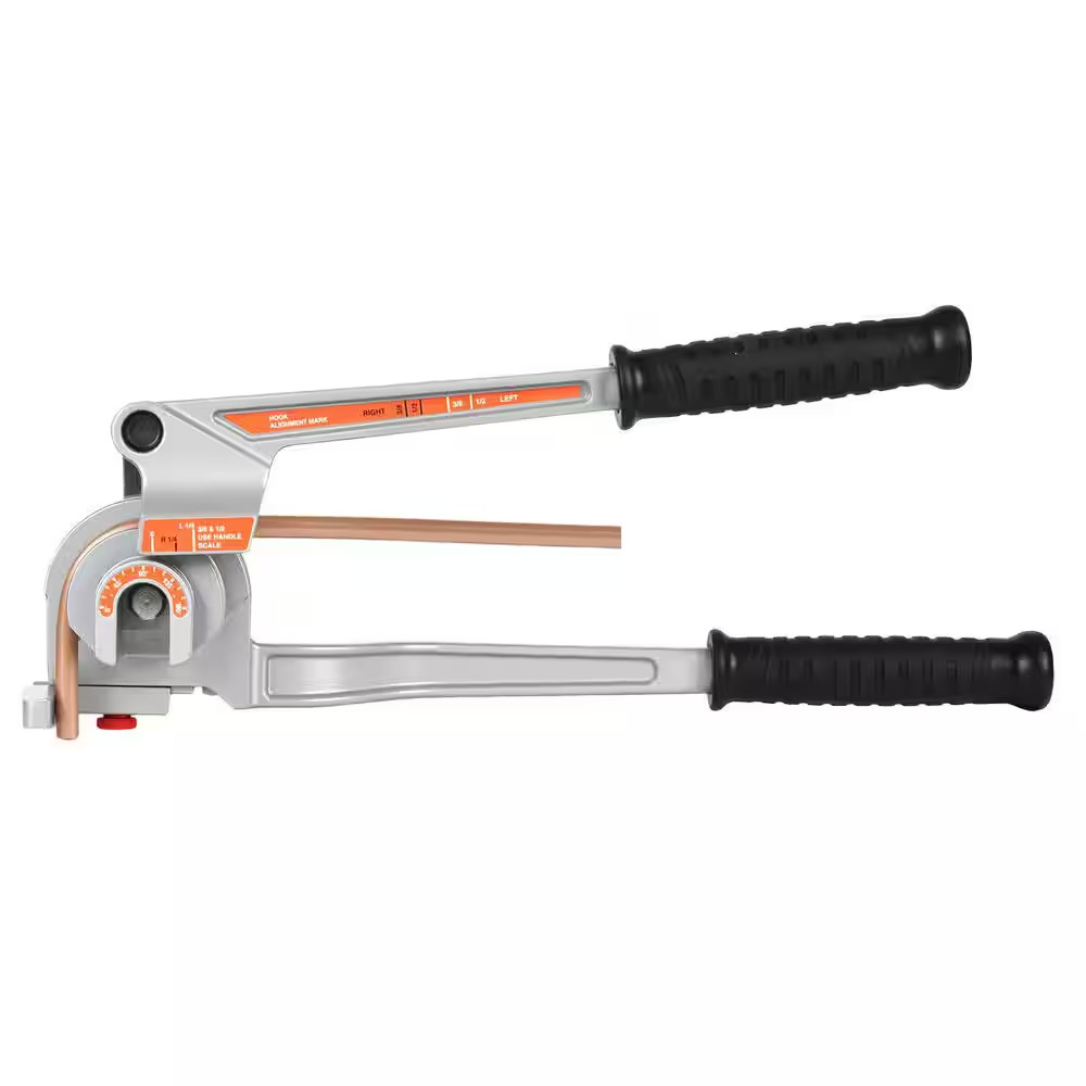 Pipe Tube Bender, 1/4 In., 3/8 In., 1/2 In. O.D., 3 in 1-Manual Level Tube Bende