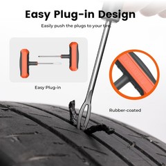 Flat Tire Repair Kit with Plugs 16 Pcs, Heavy Duty Tire Plug Kit for Car, Mot&hellip;