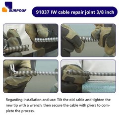 3/8-Inch Cable Repair Coupling for RIDGID Drain Cleaning Cables