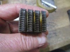 Super Nice Toledo-Beaver 999A Pipe Threader 4 Piece 1/2&Prime;-13 Bolt Die Insert Set
