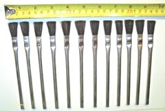 12 pieces Acid Flux Brushes 6&Prime; Long Plumbing Soder Glue Oil Grease Applications