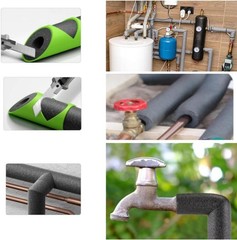 6PCS Pipe Insulation Cutter Guide Set 15mm-52mm Foam Rubber Tube Cutting Tool