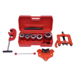 Pipe Threader Ratchet Typeand5 Dies Set Pipe Cutter Threading Tool 1/2&Prime; Up to 2&Prime;