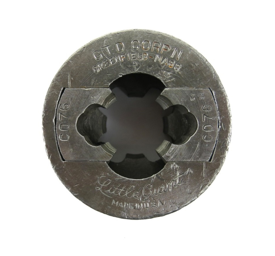 Greenfield Little Giant 1&Prime;-14 UNF Bolt Threader Die 2-11/16&Prime; Dia. (Inv. #3)