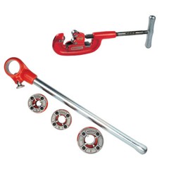 Ridgid 36345 1/2&Prime; to 1&Prime; Ratchet Threader Set w/ 32820 Pipe Cutter