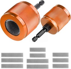1/2&Prime; & 3/4&Prime; Copper Pipe Cleaner Set for Drill, with 1/4&Prime; Hex Shank & 10 Brush Bl