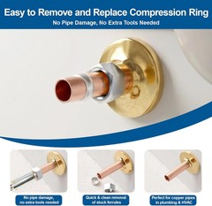 Plumbing Tools Compression Ring Removal Tool for Sleeve Puller Remover 1/2-Inch
