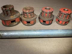 Ridgid OO-R 3/8&rdquo; Thru 1&Prime; NPT Exposed Ratchet Threader Set No Chipped Teeth