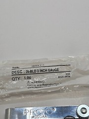 Proto J000AA 1/2&Prime; x 3&Prime; 25 Blade Master Feeler Gauge with Steel Holder