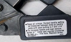 3/8&Prime; Crimper Large L Pex Crimp Tool Cash Acme 23077 Soft Touch Ultra-Lite