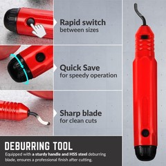3Pcs Tubing Cutter Set with Fast Quick-Adjust &ndash; 1/4&Prime; to 2-1/2&Prime; Outside Diam. &hellip;