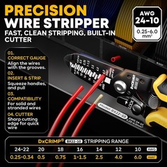 Crimping Tool Kit, 21-Type Open Spade & Quick-Disconnect Connector Set (2.8/3.9/