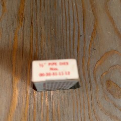Toledo Beaver No 00-30-31-11-12. 1/2&rdquo; NPT Pipe Dies