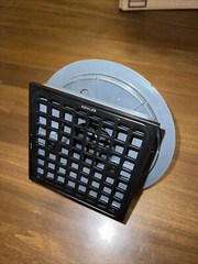 Kohler 9136-BL Square Design Tile-in Shower Drain, Matte Black