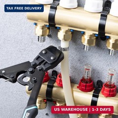 DURATECH Ratchet PEX Crimping Tool, PEX Cinch Tool for Fastening Stainless Clamp