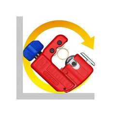 Knipex Tubix S 3 Inch Ball Bearing Steel/zinc Pipe Cutter